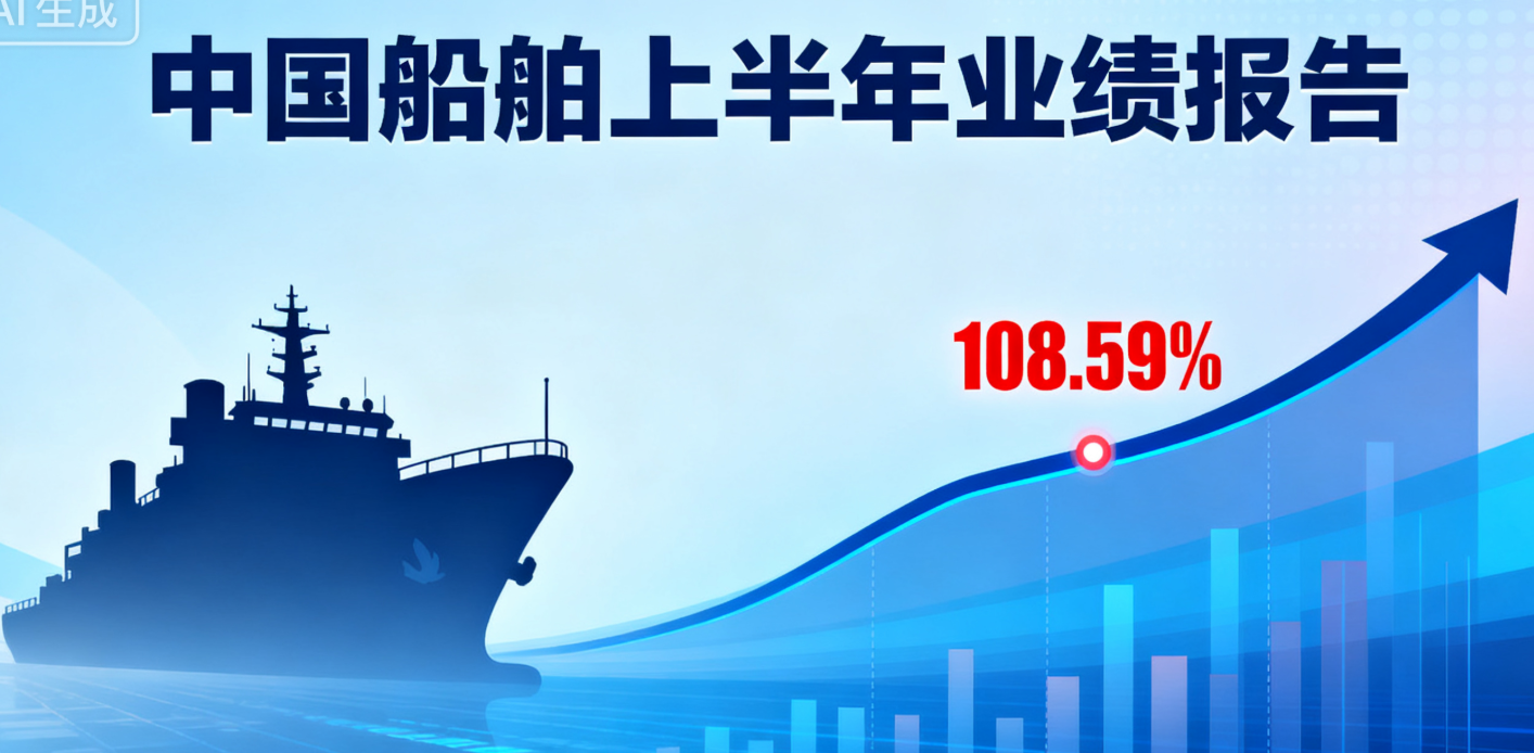 中国船舶发布上半年业绩报告 净利润同比增长108.59%
