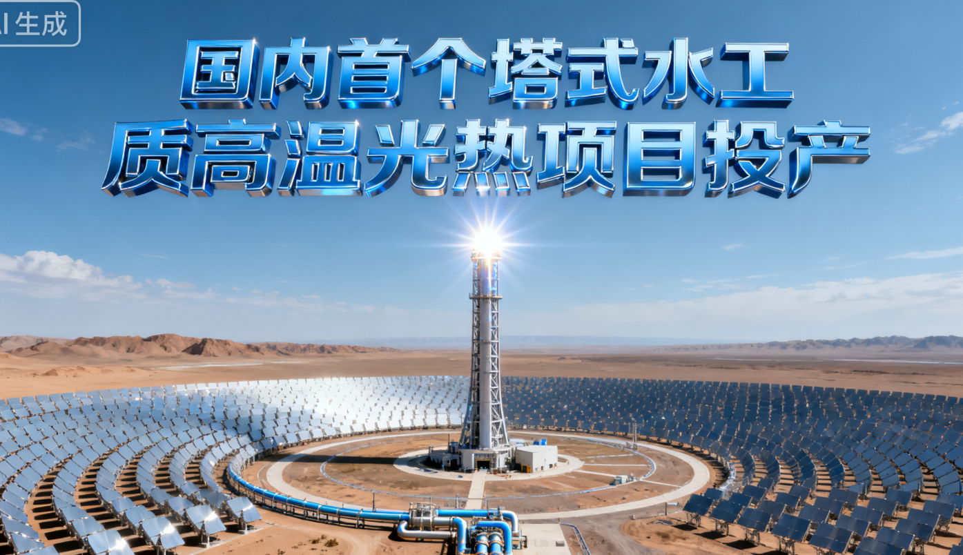 国内首个塔式水工质高温光热项目投产